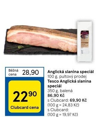 Anglická slanina speciál