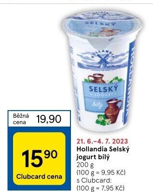 Bílý jogurt selský Hollandia