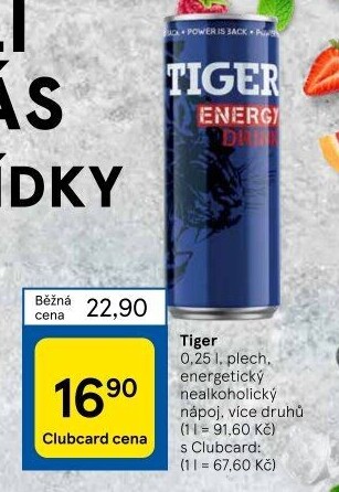 Energetický nápoj Tiger