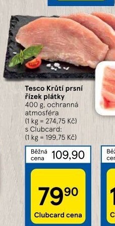 Krůtí prsní řízky Tesco