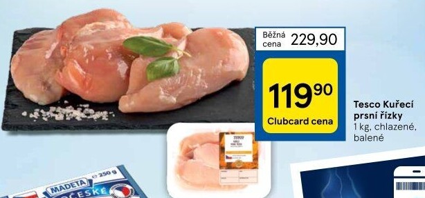 Kuřecí prsní řízky Tesco