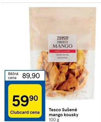 Mango sušené Tesco