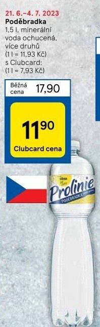 Ochucená voda Poděbradka