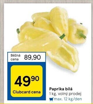 Paprika bílá
