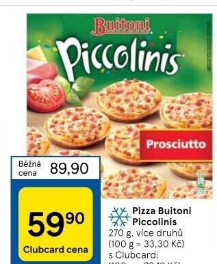 Pizza mražená Piccolinis Buitoni