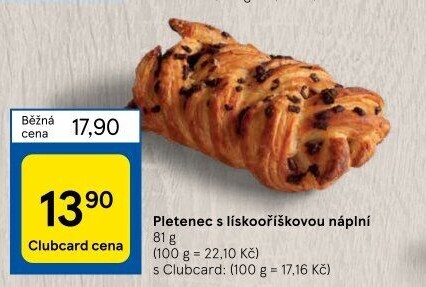 Pletenec plněný