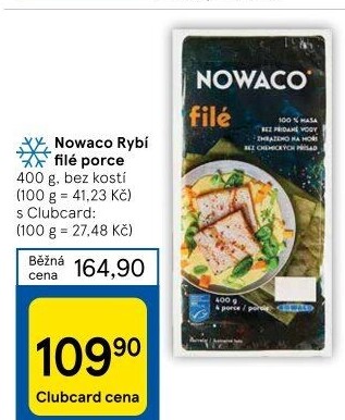 Rybí filé mražené Nowaco