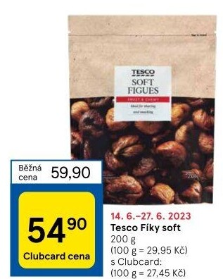 Sušené fíky Tesco