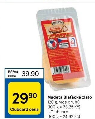 Sýr Blaťácké zlato Madeta