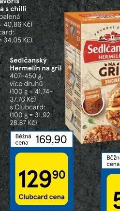 Sýr Hermelín na gril Sedlčanský