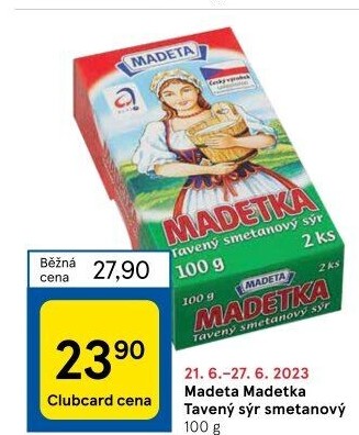 Sýr tavený smetanový Madetka