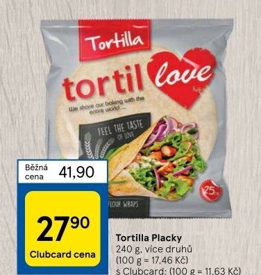 Tortilla pšeničná TortilLOVE