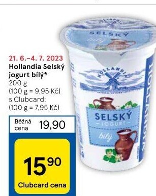 Bílý jogurt selský Hollandia