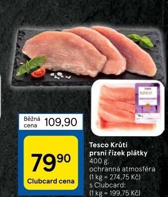 Krůtí prsní řízky Tesco