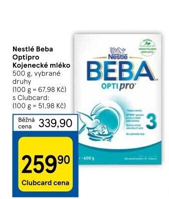 Mléčná výživa Beba Optipro Nestlé