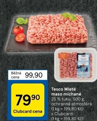 Mleté maso mix Tesco