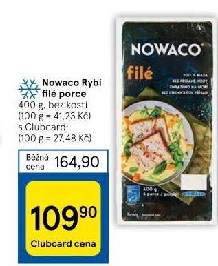 Rybí filé mražené Nowaco