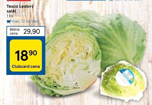 Salát ledový Tesco