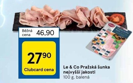 Šunka pražská nejvyšší jakosti LE&amp