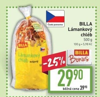 Chléb lámankový Billa