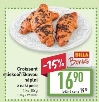 Croissant s náplní
