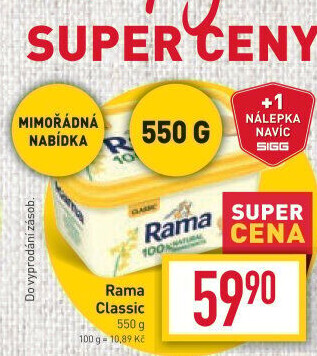 Margarín Classic Rama