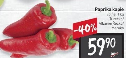 Paprika červená kapie
