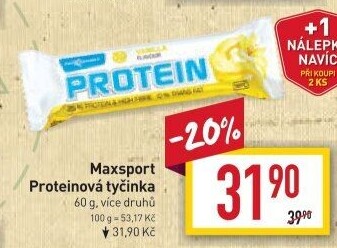 Proteinové tyčinky Maxsport