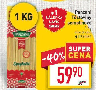 Těstoviny Panzani