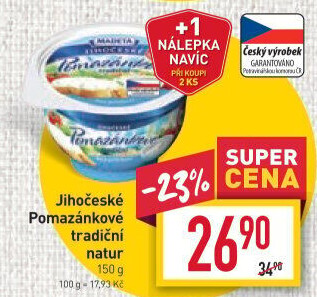 Tradiční pomazánkové Jihočeské Madeta