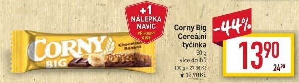 Tyčinka cereální BIG Corny