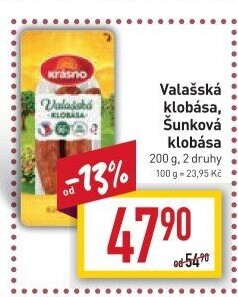 Valašská klobása Krásno