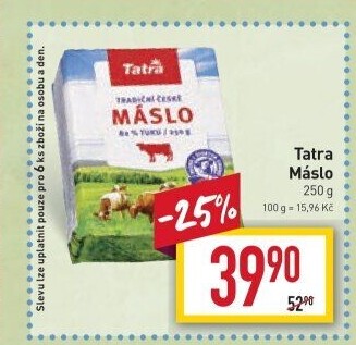 Máslo Tatra