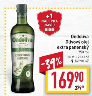 Olivový olej extra panenský Ondoliva