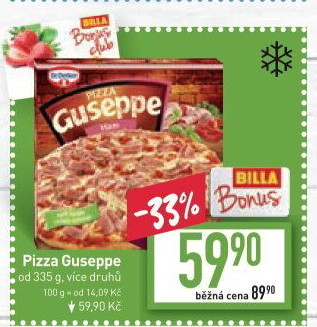 Pizza mražená Guseppe Dr. Oetker