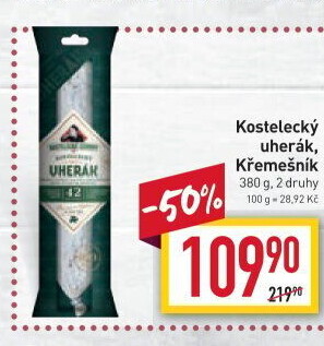 Salám Uherák kostelecký Kostelecké uzeniny
