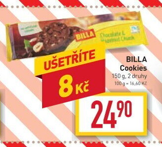 Sušenky Cookies Billa