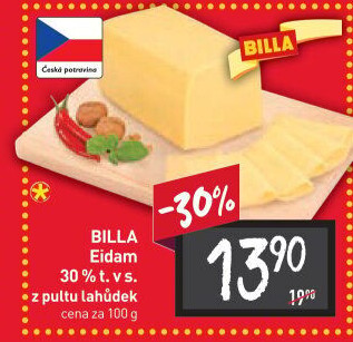 Sýr Eidam 30% Billa