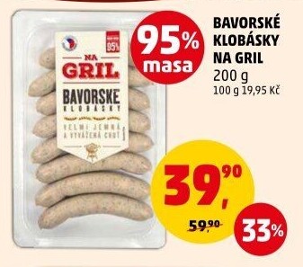 Bavorská klobása Na gril Penny