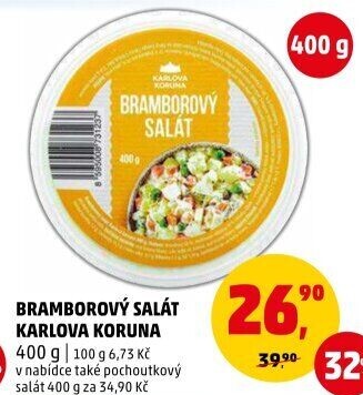 Bramborový salát Karlova Koruna