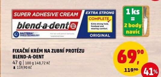 Fixační krém na zubní protézu Blend-a-dent