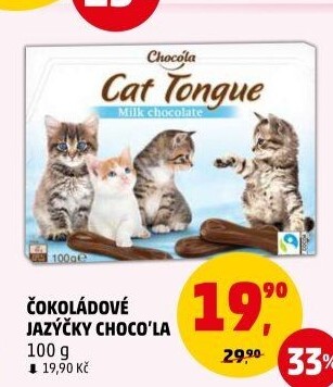Jazýčky čokoládové Choco'