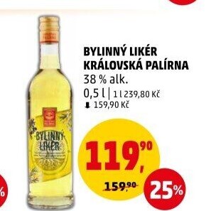 Likér bylinný Královská palírna