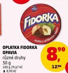 Oplatky Fidorka Opavia