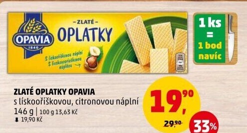 Oplatky Zlaté Opavia