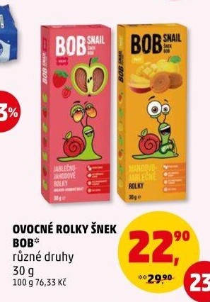 Ovocné rolky Bob Snail