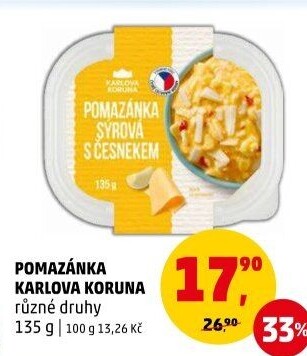 Pomazánky Karlova Koruna