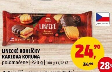 Rohlíčky linecké Karlova Koruna