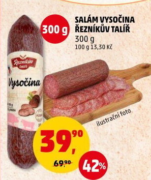Salám Vysočina Řezníkův talíř