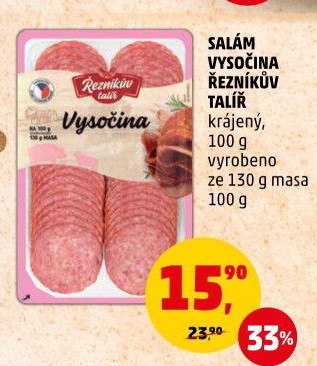 Salám Vysočina Řezníkův talíř